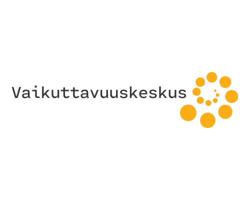 Vaikuttavuuskeskus-logo ja -tunnus.